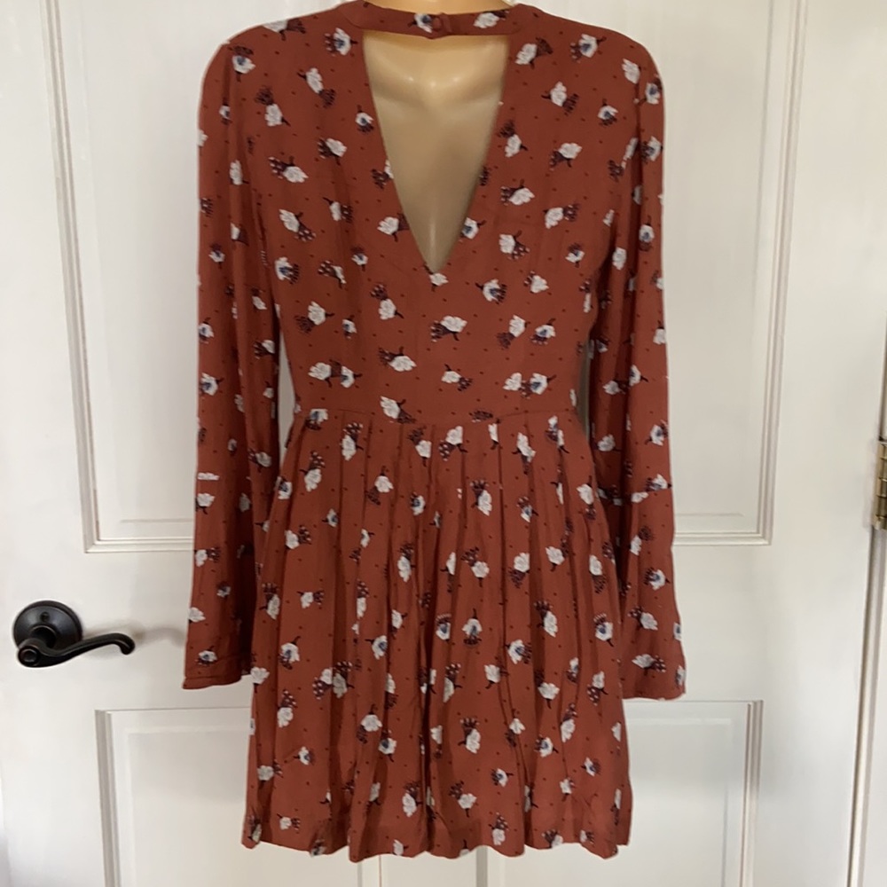 Free People Boho Teagan Floral Dress Sz 0 - Picture 8 of 16